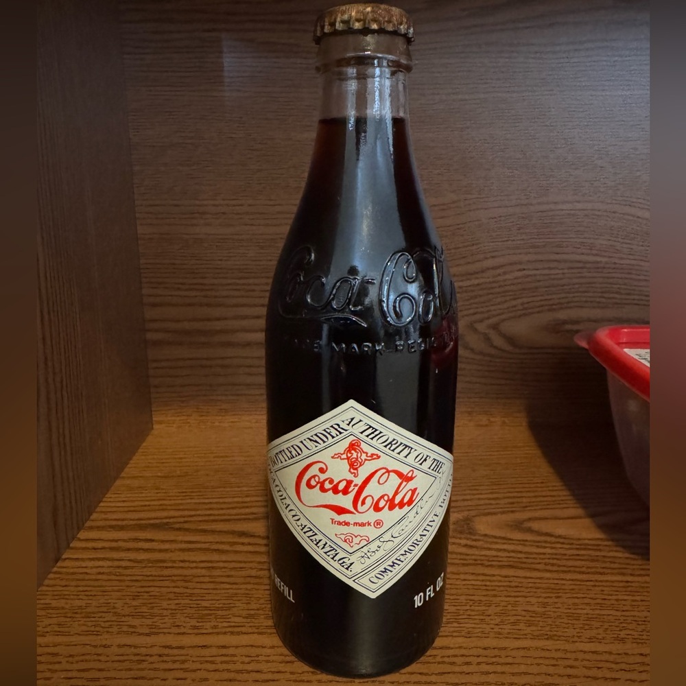 COCA-COLA 75TH ANNIVERSARY COMMEMORATIVE BOTTLE SAN DIEGO 1910-1985